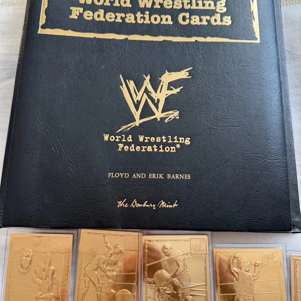 wrestling federation cards set gold